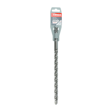 This is an image of Timco - SDS Plus Hammer Bit 18.0 x 310 (1 Each Clip) SDS18310