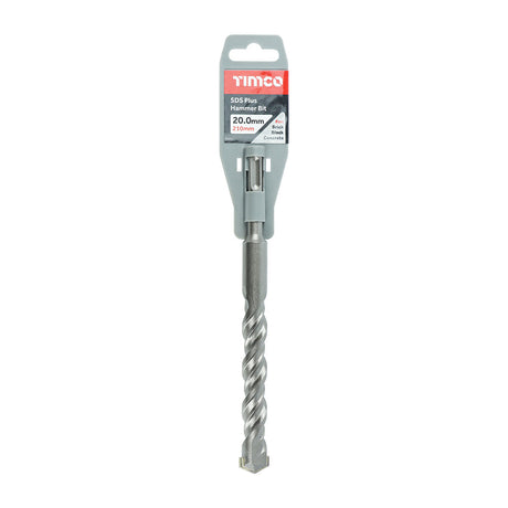 This is an image of Timco - SDS Plus Hammer Bit 20.0 x 210 (1 Each Clip) SDS20210