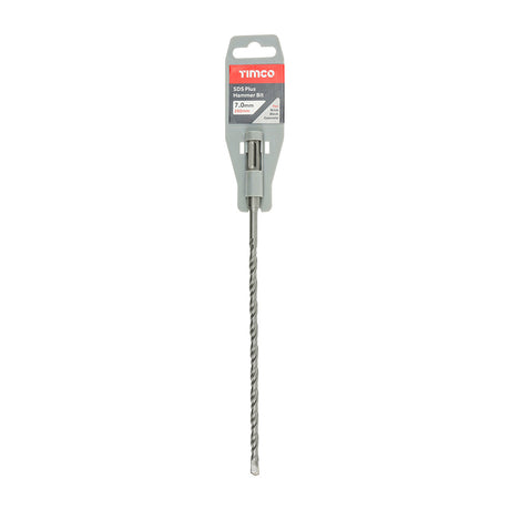 This is an image of Timco - SDS Plus Hammer Bit 7.0 x 260 (1 Each Clip) SDS7260