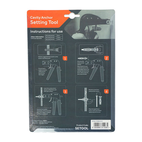 This is an image of Timco - Cavity Anchor Setting Tool - (1 Each Blister Pack) SETOOL