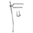 This is an image of Timco - Spring Gate Fastener Set With Staple Catch - Hot Dipped Galvanised 610mm (1 Each Plain Bag) SFF610G