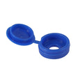 This is an image of Timco - Hinged Screw Caps - Small - Blue To fit 3.0 to 4.5 Screw - (100 PCS TIMpac) SHCCBLUEP