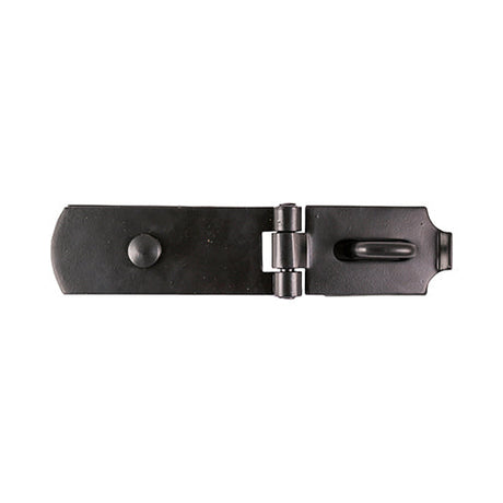 This is an image of Timco - Swivel Pattern Hasp & Staple - Heavy Duty - Black 8" (1 Each TIMbag) SHS8BP