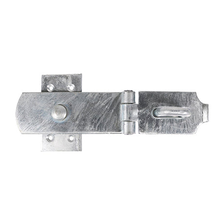 This is an image of Timco - Swivel Pattern Hasp & Staple - Heavy Duty - Hot Dipped Galvanised 8" (1 Each Plain Bag) SHS8GB