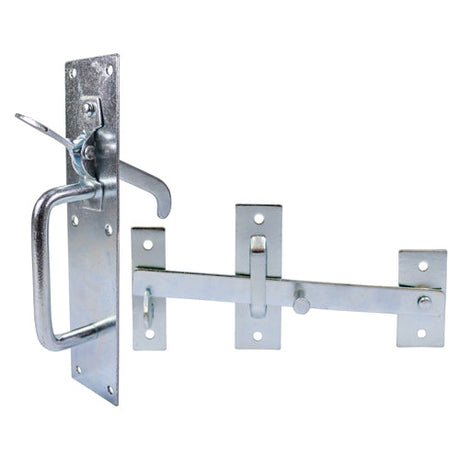 This is an image of Timco - Suffolk Latch - Medium Duty - Zinc 205 x 45mm (1 Each TIMbag) SLMZP