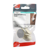 This is an image of Timco - Oval Self-Adhesive Hooks - Small 37.5 x 28.0mm - (5 PCS TIMpac) SMALLAHOOKP