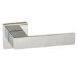 Quality image of Senza Pari Panetti Lever Door Handle on Flush Square Rose - Polished Chrome | Sku. sp217cp | available from Trade Door Handles.