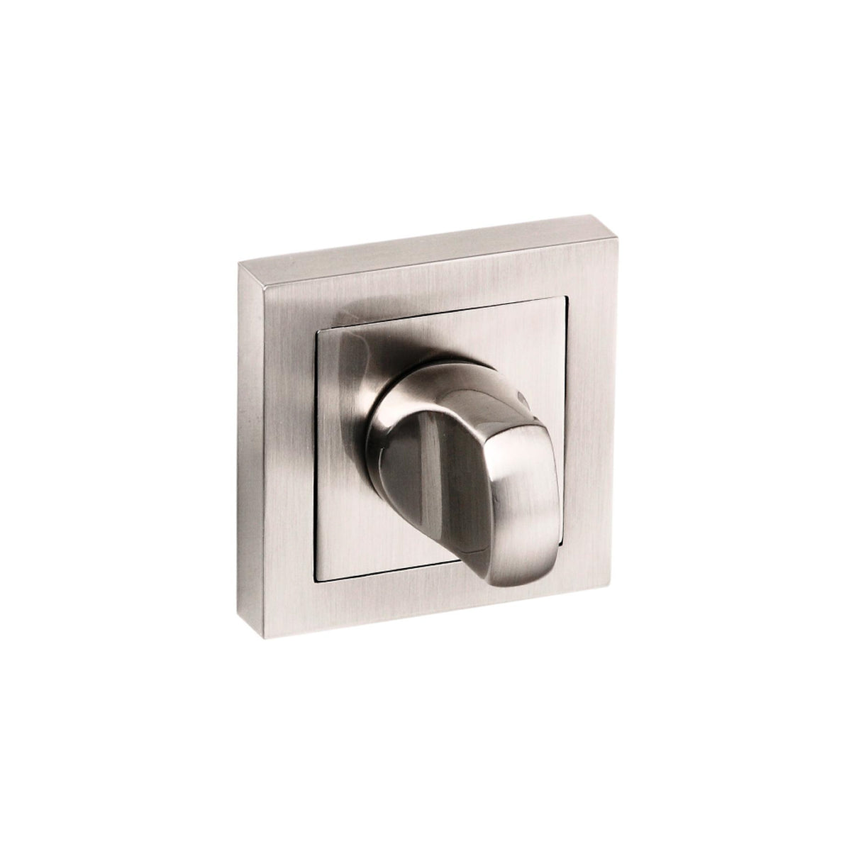 Quality image of Senza Pari WC Turn and Release on Square Rose - Satin Nickel | Sku. spcwcsn | available from Trade Door Handles.