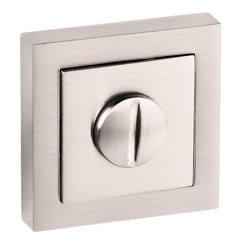 Quality image of Senza Pari WC Turn and Release on Square Rose - Satin Nickel | Sku. spcwcsn | available from Trade Door Handles.