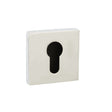 Quality image of Senza Pari Euro Escutcheons on Minimal Square Rose - Polished Chrome | Sku. spescecp | available from Trade Door Handles.