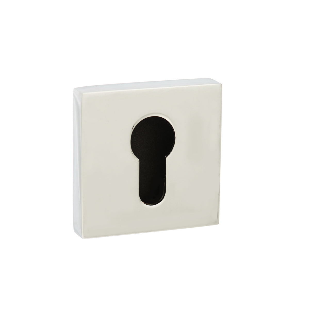 Quality image of Senza Pari Euro Escutcheons on Minimal Square Rose - Polished Chrome | Sku. spescecp | available from Trade Door Handles.