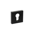 Quality image of Senza Pari Euro Escutcheons on Minimal Square Rose - Matt Black | Sku. spescemb | available from Trade Door Handles.