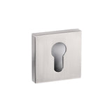 Quality image of Senza Pari Euro Escutcheons on Minimal Square Rose - Satin Nickel | Sku. spescesn | available from Trade Door Handles.