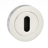 Quality image of Senza Pari Key Escutcheons on Round Rose - Polished Chrome | Sku. spmesckcp | available from Trade Door Handles.