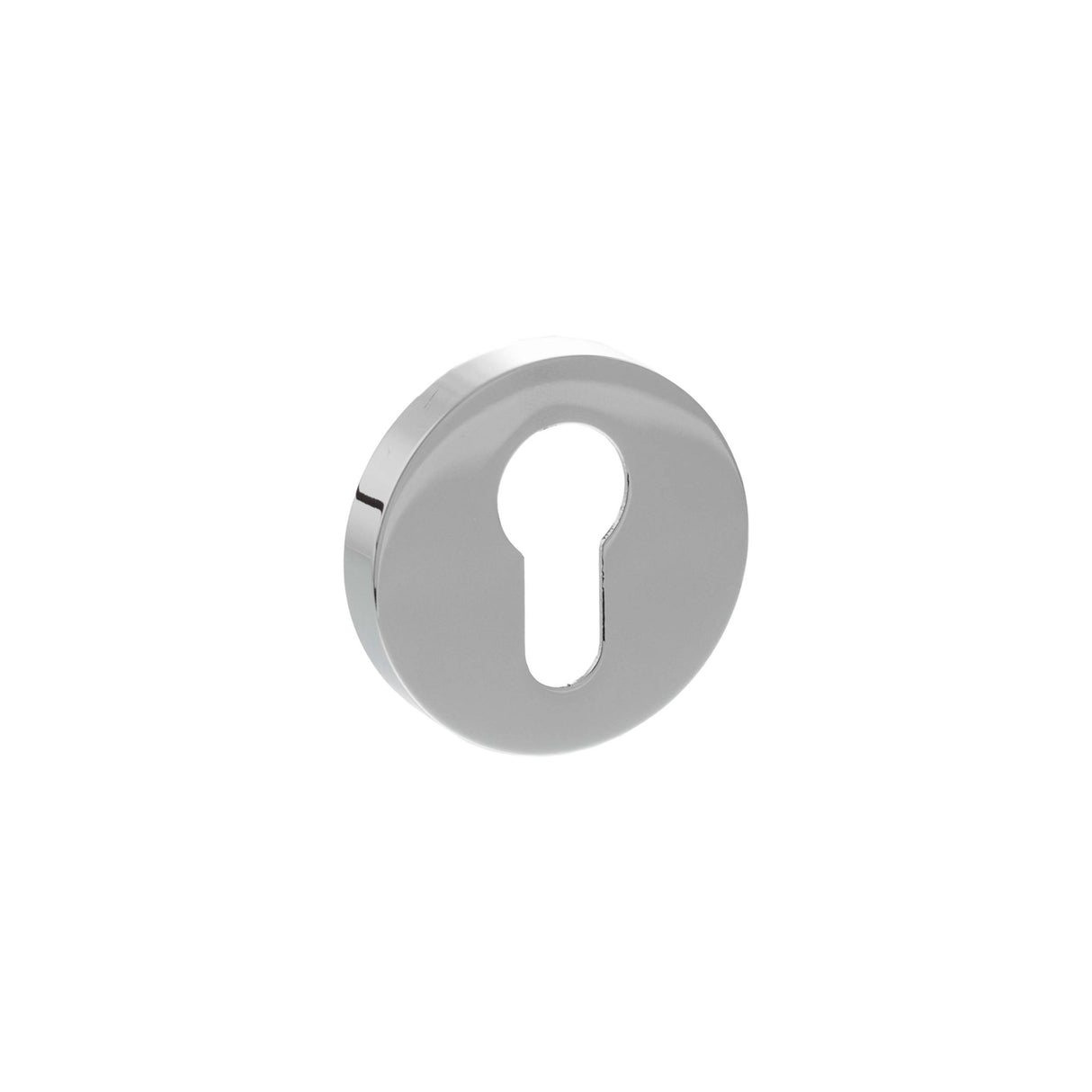Quality image of Senza Pari Euro Escutcheons on Minimal Round Rose - Polished Chrome | Sku. sprescepc | available from Trade Door Handles.