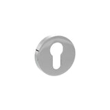 Quality image of Senza Pari Euro Escutcheons on Minimal Round Rose - Polished Chrome | Sku. sprescepc | available from Trade Door Handles.
