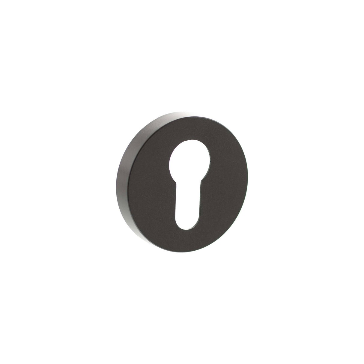 Quality image of Senza Pari Euro Escutcheons on Minimal Round Rose - Urban Dark Bronze | Sku. spresceudb | available from Trade Door Handles.