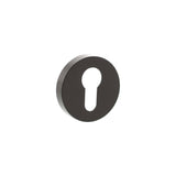Quality image of Senza Pari Euro Escutcheons on Minimal Round Rose - Urban Dark Bronze | Sku. spresceudb | available from Trade Door Handles.