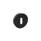 Quality image of Senza Pari Key Escutcheons on Minimal Round Rose - Matt Black | Sku. spresckmb | available from Trade Door Handles.