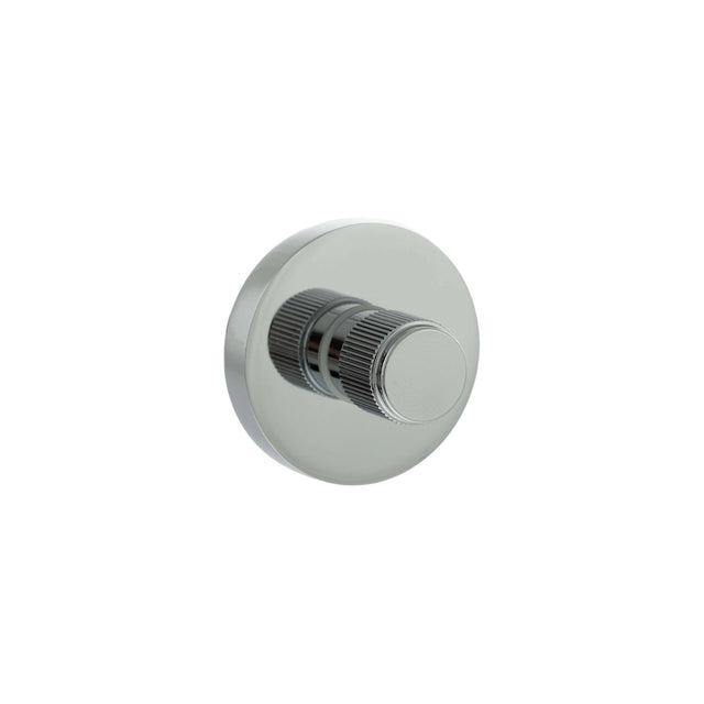 Quality image of Senza Pari Linear WC Turn and Release on Minimal Round Rose - Polished Chrome | Sku. sprlwcpc | available from Trade Door Handles.
