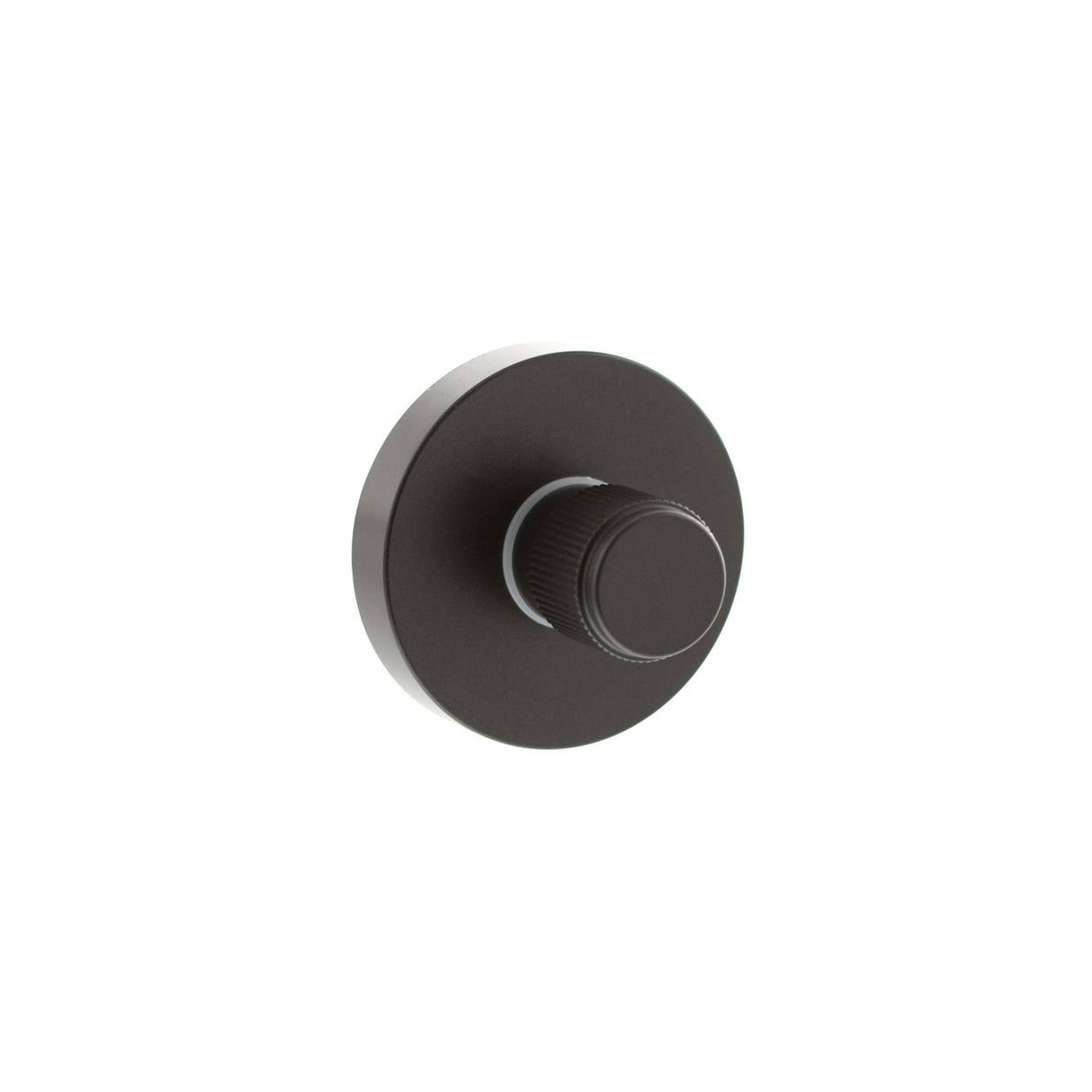 Quality image of Senza Pari Linear WC Turn and Release on Minimal Round Rose - Urban Dark Bronze | Sku. sprlwcudb | available from Trade Door Handles.