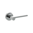 Quality image of Senza Pari Darrio Lever Door Handle on Round Rose - Polished Chrome | Sku. spro218pc | available from Trade Door Handles.