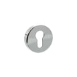 Quality image of Senza Pari Euro Escutcheons on Round Rose - Polished Chrome | Sku. sproescepc | available from Trade Door Handles.