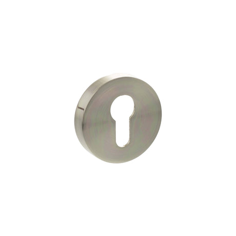 Quality image of Senza Pari Euro Escutcheons on Round Rose - Satin Nickel | Sku. sproescesn | available from Trade Door Handles.