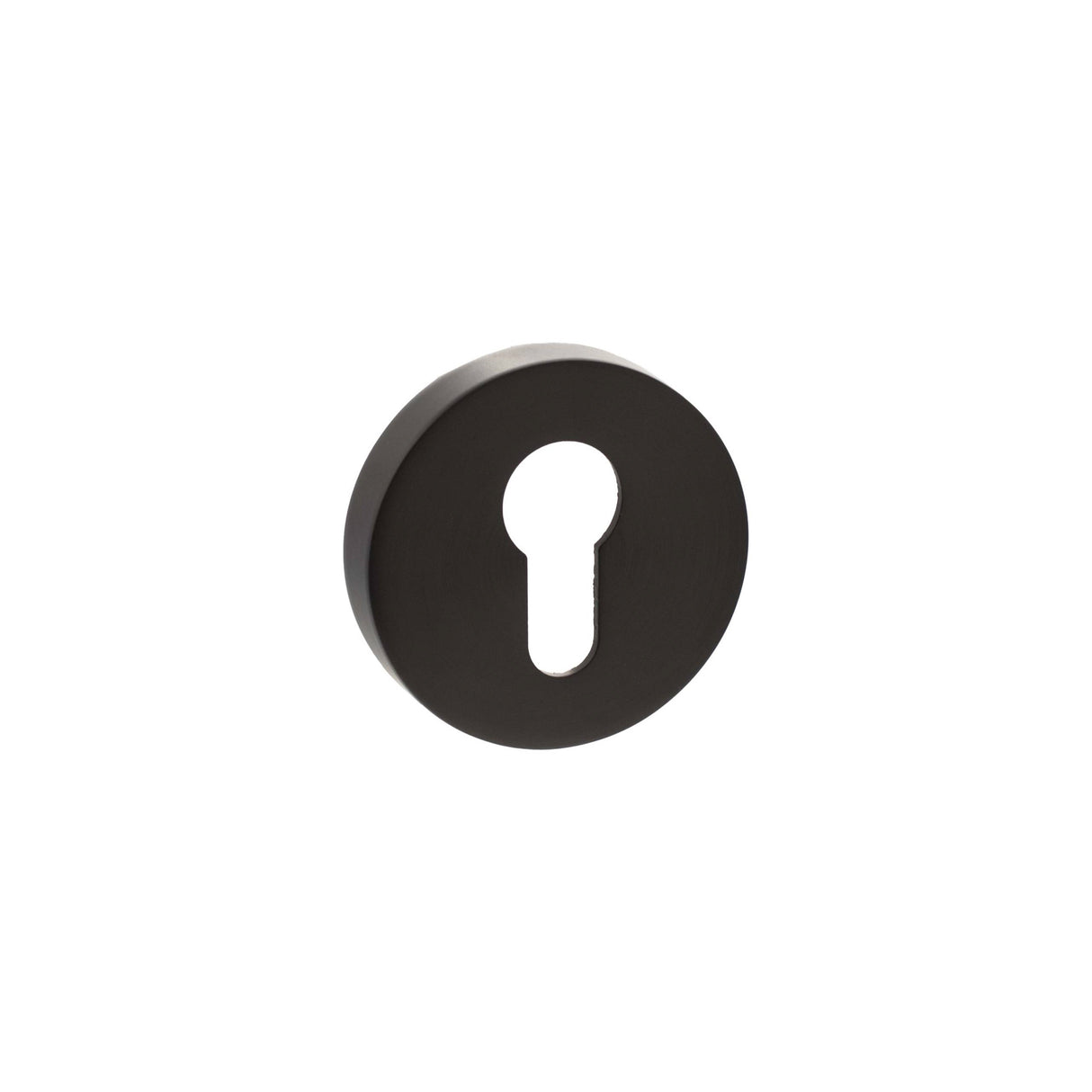 Quality image of Senza Pari Euro Escutcheons on Round Rose - Urban Dark Bronze | Sku. sproesceudb | available from Trade Door Handles.