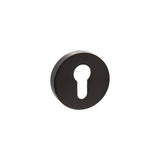 Quality image of Senza Pari Euro Escutcheons on Round Rose - Urban Dark Bronze | Sku. sproesceudb | available from Trade Door Handles.