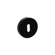 Quality image of Senza Pari Key Escutcheons on Round Rose - Matt Black | Sku. sproesckmb | available from Trade Door Handles.