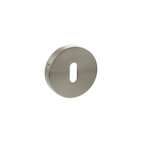 Quality image of Senza Pari Key Escutcheons on Round Rose - Satin Nickel | Sku. sproescksn | available from Trade Door Handles.