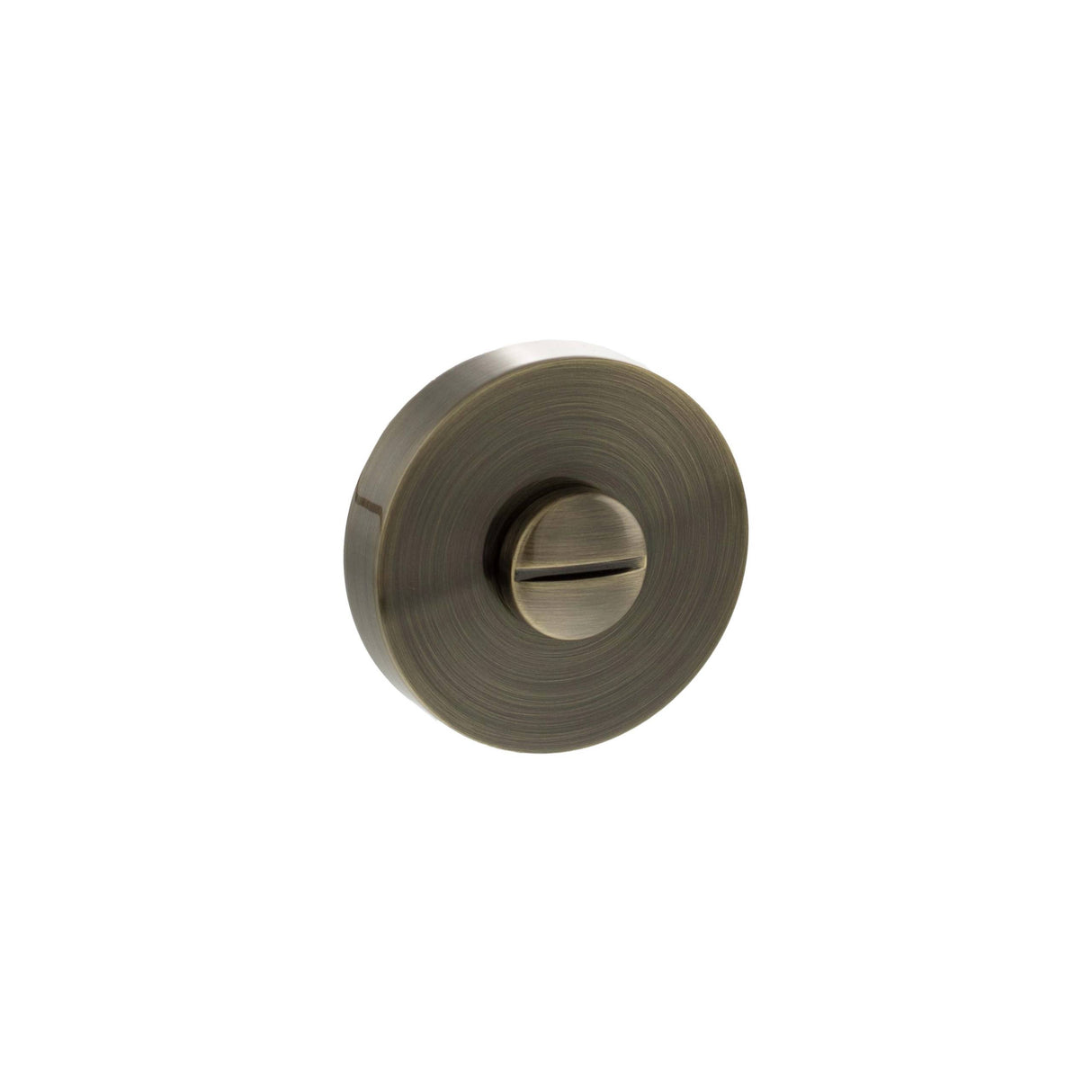 Quality image of Senza Pari WC Turn and Release on Round Rose - Antique Brass | Sku. sprowcab | available from Trade Door Handles.