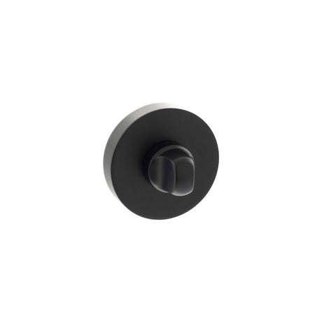Quality image of Senza Pari WC Turn and Release on Round Rose - Matt Black | Sku. sprowcmb | available from Trade Door Handles.