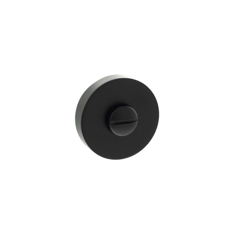 Quality image of Senza Pari WC Turn and Release on Round Rose - Matt Black | Sku. sprowcmb | available from Trade Door Handles.