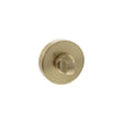 Quality image of Senza Pari WC Turn and Release on Round Rose - Satin Brass | Sku. sprowcsb | available from Trade Door Handles.