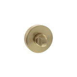 Quality image of Senza Pari WC Turn and Release on Round Rose - Satin Brass | Sku. sprowcsb | available from Trade Door Handles.
