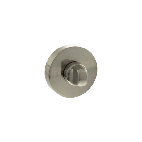 Quality image of Senza Pari WC Turn and Release on Round Rose - Satin Nickel | Sku. sprowcsn | available from Trade Door Handles.