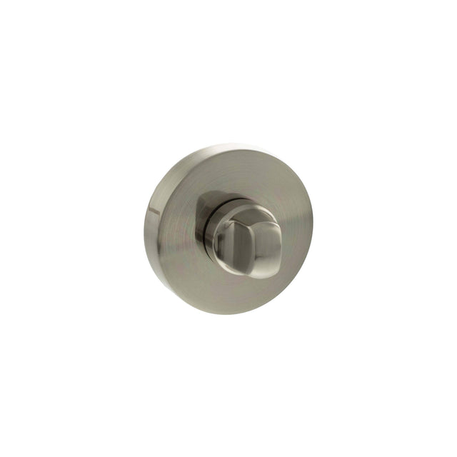 Quality image of Senza Pari WC Turn and Release on Round Rose - Satin Nickel | Sku. sprowcsn | available from Trade Door Handles.