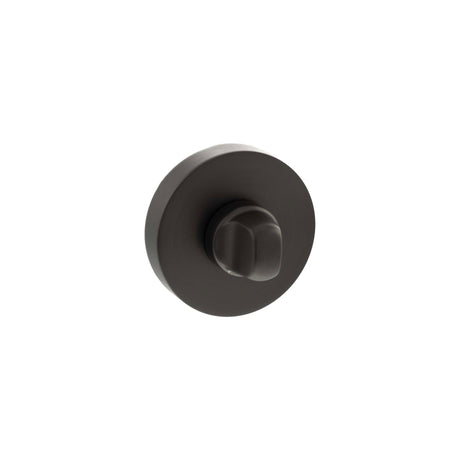 Quality image of Senza Pari WC Turn and Release on Round Rose - Urban Dark Bronze | Sku. sprowcudb | available from Trade Door Handles.