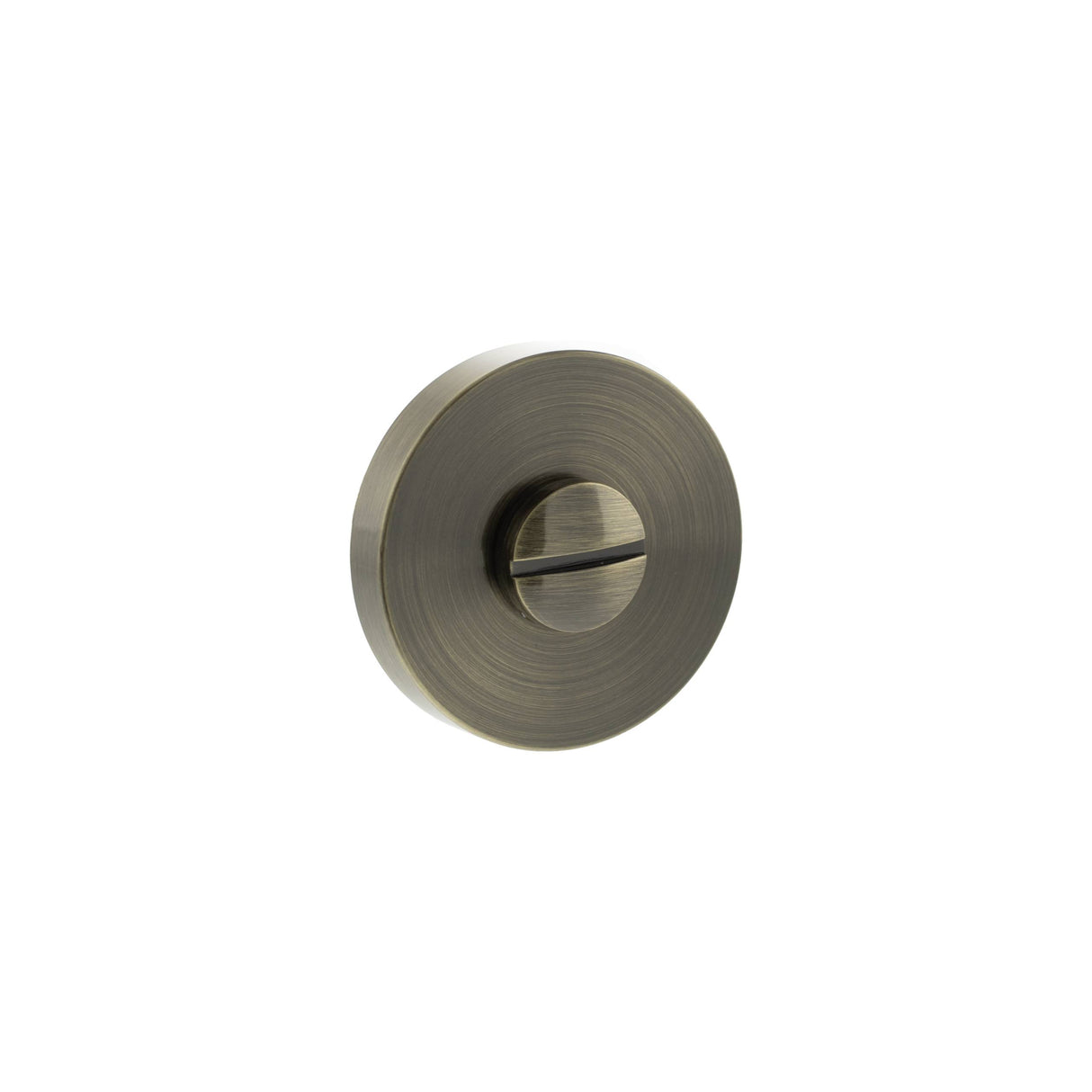 Quality image of Senza Pari WC Turn and Release on Minimal Round Rose - Antique Brass | Sku. sprwcab | available from Trade Door Handles.