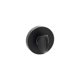 Quality image of Senza Pari WC Turn and Release on Minimal Round Rose - Matt Black | Sku. sprwcmb | available from Trade Door Handles.