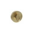 Quality image of Senza Pari WC Turn and Release on Minimal Round Rose - Satin Brass | Sku. sprwcsb | available from Trade Door Handles.