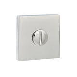 Quality image of Senza Pari WC Turn and Release on Flush Square Rose (bolt through fixing only) (bolt through fixing only) - Polished Chrome | Sku. spwccp | available from Trade Door Handles.