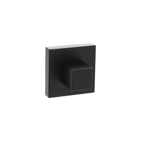 Quality image of Senza Pari WC Turn and Release on Minimal Square Rose - Matt Black | Sku. spwcmb | available from Trade Door Handles.
