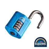This is an image of Squire - Combination Padlock - Stainless Steel Open Shackle - CP50S 50mm (1 Each Blister Pack) SQR701002
