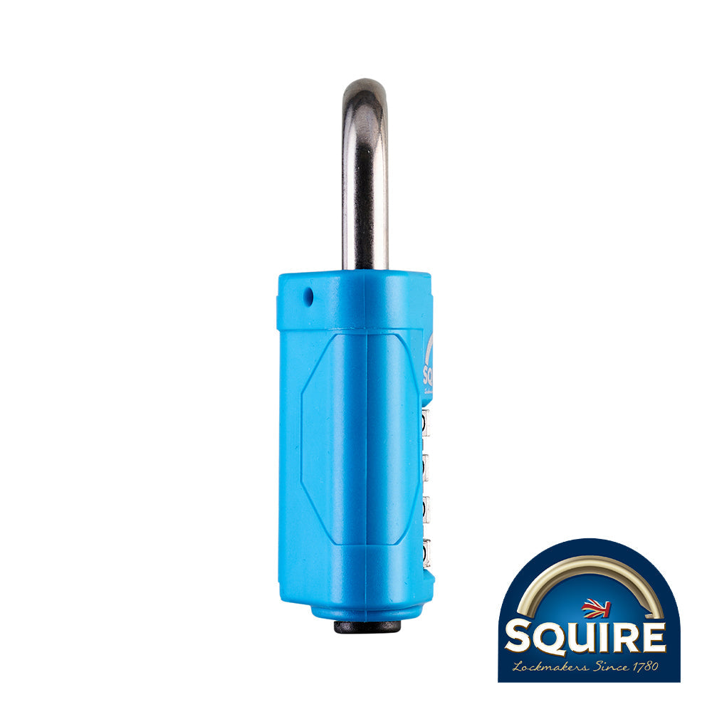 This is an image of Squire - Combination Padlock - Stainless Steel Open Shackle - CP50S 50mm (1 Each Blister Pack) SQR701002