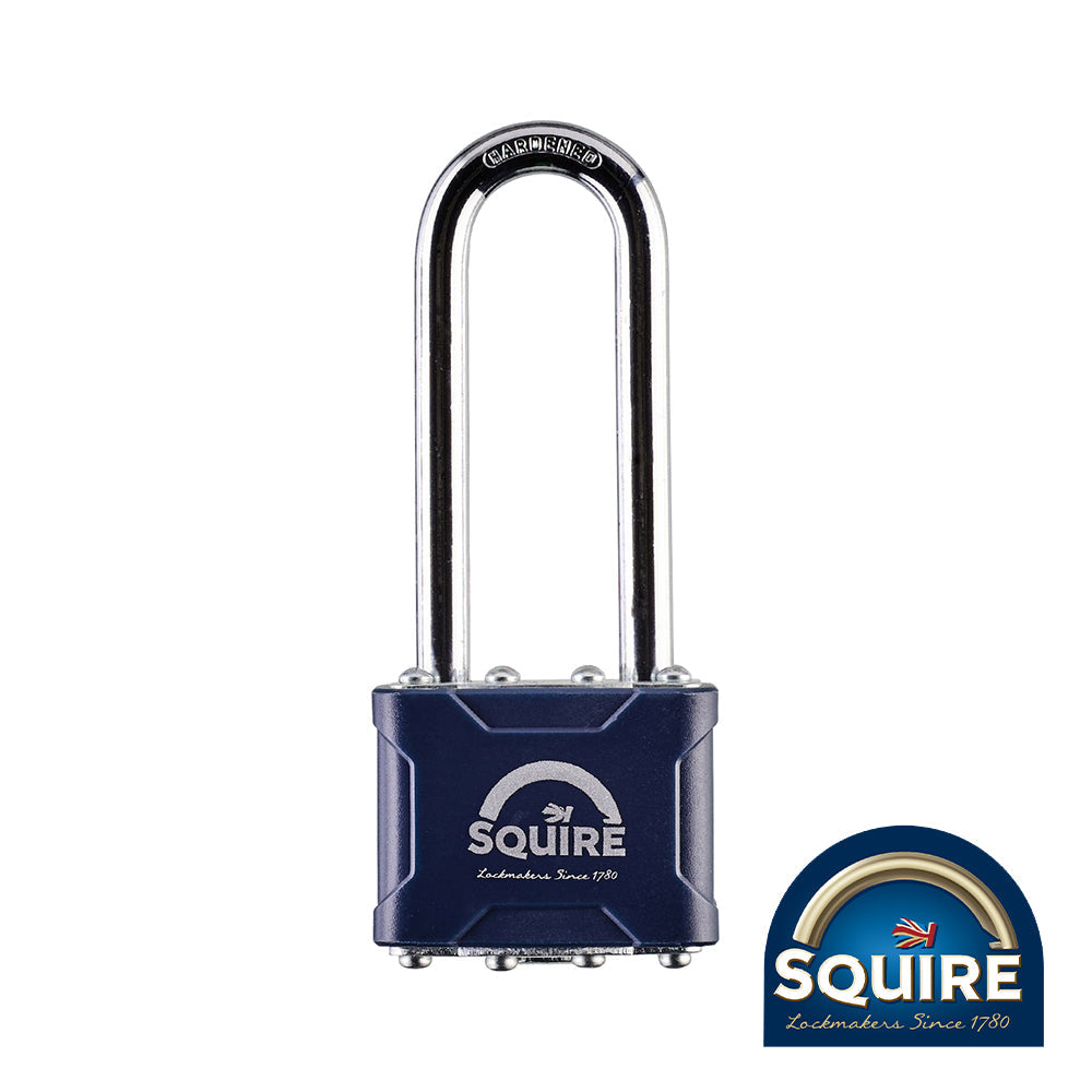 This is an image of Squire - Stronglock Laminated Padlock - 2.5" Long Shackle - 35/2.5 40mm (1 Each Blister Pack) SQR701008