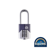 This is an image of Squire - Vulcan Combination Padlock - Boron 2.5" Long Shackle - VULCAN COMBI 60/2.5 60mm (1 Each Blister Pack) SQR701010