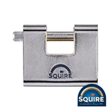 This is an image of Squire - Armoured Brass Block Lock - ASWL2 80mm (1 Each Blister Pack) SQR701014